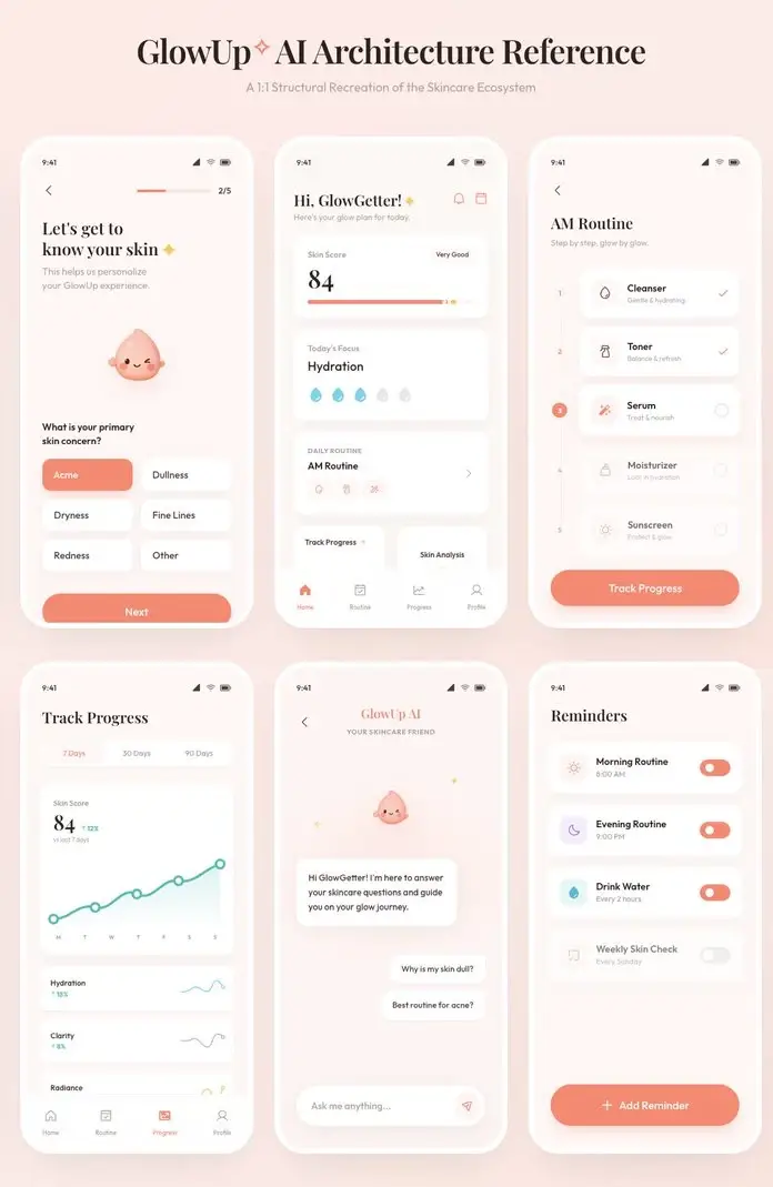 AI-generated interface concept frame